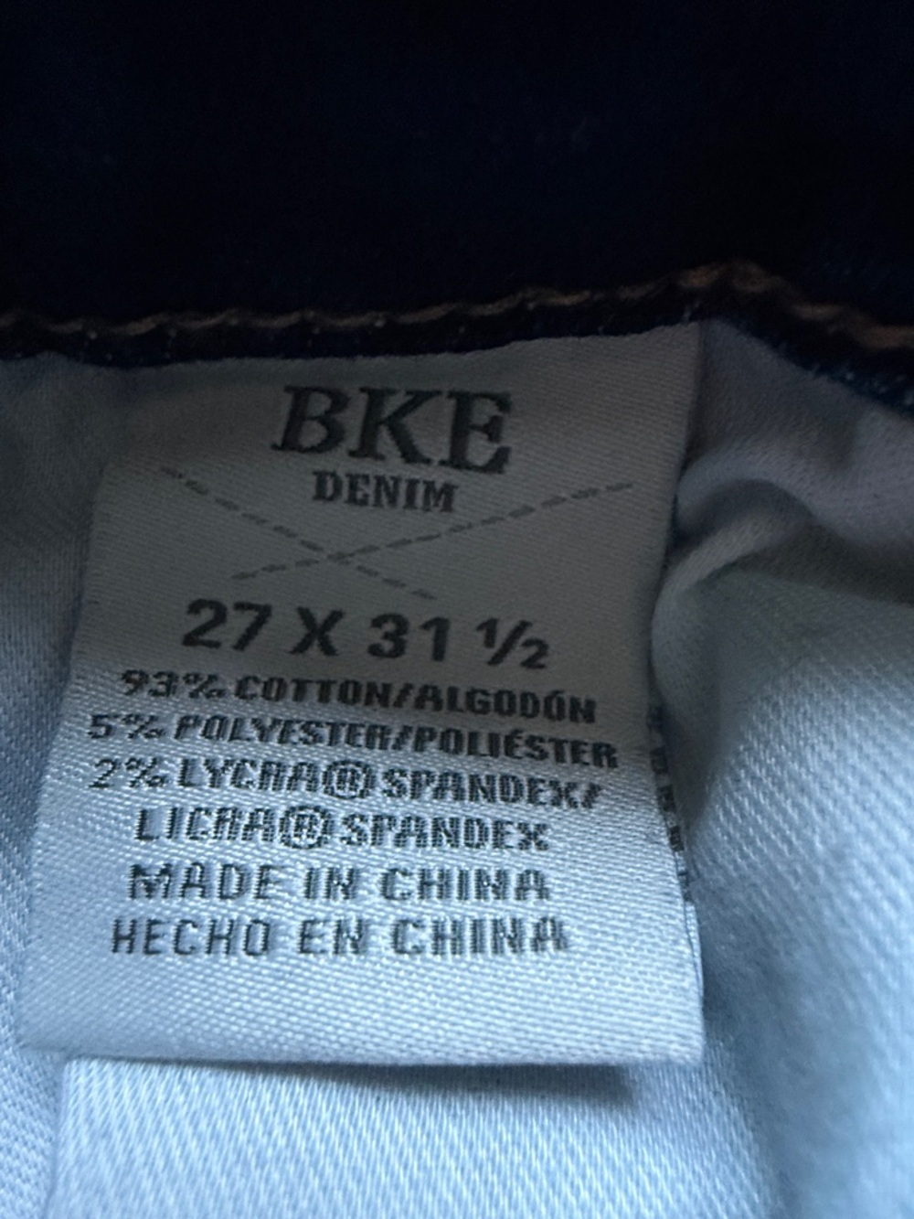 BKE Women's Jeans in Dark Blue Wash - Picture 5 of 5